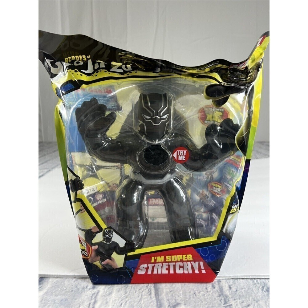 Heroes of Goo Jit Zu Marvel Black Panther Action Figure Large 8.5” New LARGE